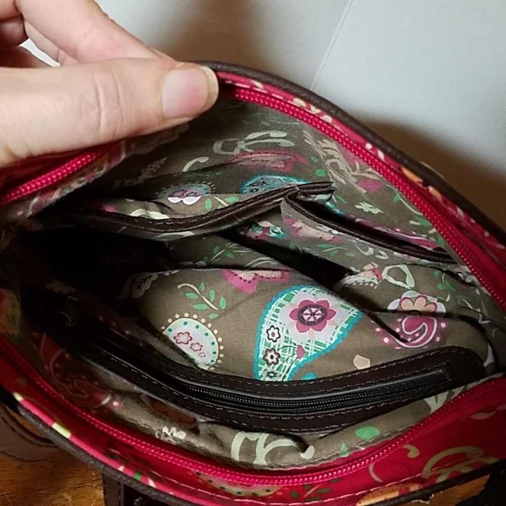 Crossbody Leopard Print Cross Metallic Purse - image 3